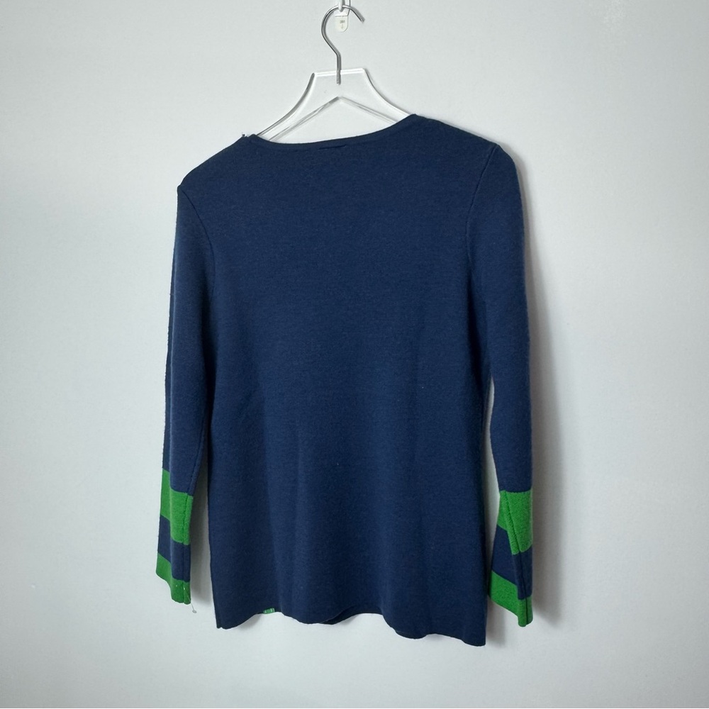 Neve by CK Bradley Antler Sweater - Navy Blue size Medium 2061 - Picture 3 of 3